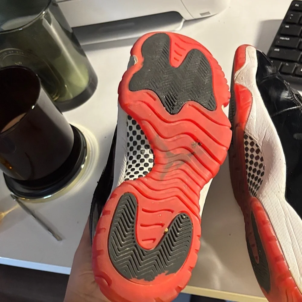 Jordan Black and Red Sneakers